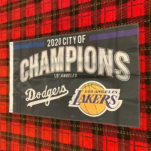 Brand new 2020 City of Champions banner flag